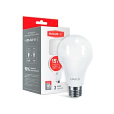 Лампа світлодіодна Maxus LED 1-LED-568-01 A70 15W 4100K 220V E27 - фото