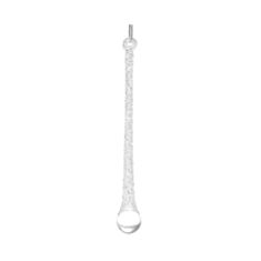 Ялинкова іграшка скляна бурулька BonaDi NY15-741 15 см срібна - фото