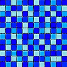 Мозаика Dune Dekostock Malla Cristal Azul Brillo 29,8*29,8 - фото