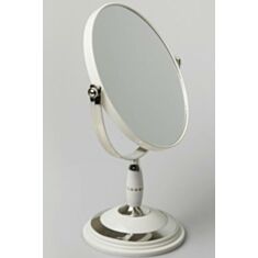 Косметическое зеркало Elisey 027Z 29 см белое хромированое - фото