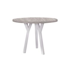 Стол обеденный Металл-Дизайн Уно-3 80 см аляска/белый - фото