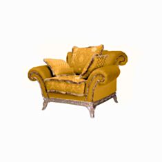 Кресло Трафальгар желтый - фото