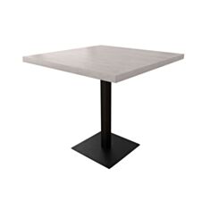 Стол обеденный Металл-Дизайн Тренд 80*80 см аляска/черный - фото
