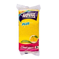 Губки кухонні Novax 0540NVP ароматизовані 3 шт  - фото