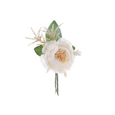 Цветок "Роза" БД 832-122 11 см, кремовая - фото
