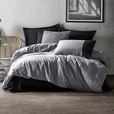 Комплект постельного белья Cotton Box Plain Line Ranforce Gri&Siyah 2,0 - фото