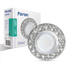 Світильник точковий Feron CD835 MR16 з LED підсвічуванням прозорий - фото