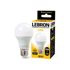 Лампа светодиодная Lebron LED L-A60 10W E27 4100K 850Lm угол 240° - фото