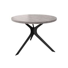 Стол обеденный Металл-Дизайн Хард 90 см аляска/черный - фото