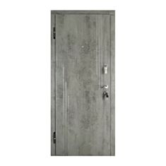Двері металеві Tarimus Сімейна МДФ бетон темний 86*205 см ліві - фото