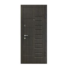 Двері металеві Міністерство Дверей ПО-21 венге 86*205 см праві - фото