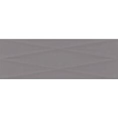 Плитка для стен Opoczno Meridian Lines Structure glossy 25*75 см темно-серая - фото