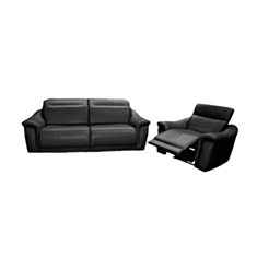 Комплект м'яких меблів Dallos чорний - фото
