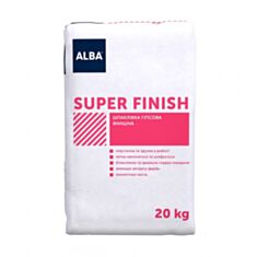 Шпаклівка фінішна Альба Super Finish gips 20 кг - фото
