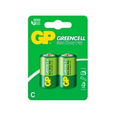 Батарейка GP GREENCELL 14G-2UE2 R14 C 1,5V 2 шт - фото