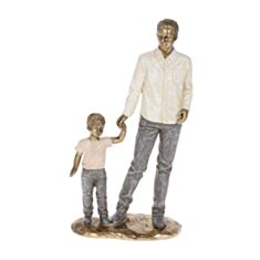 Статуетка декоративна BonaDi Тато і син K07-109 22,5 см - фото