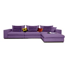 Диван угловой Злата мебель Монте-Карло фиолетовый - фото