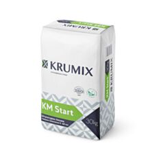 Штукатурка стартова Krumix KM Start гіпсова 30 кг - фото