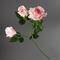 Штучна квітка Троянда силіконова 009FR-6/pink 83см - фото