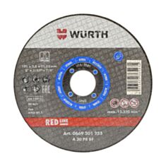 Круг відрізний по металу Wurth Red Line 0669201250 Blue 125*1,0*22,2 мм - фото
