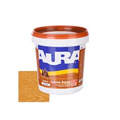 Лазур декоративна Aura Lasur Aqua для захисту деревини тік 0,75 л - фото