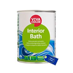 Інтер'єрна фарба акрилатна Vivacolor Interior Bath A біла 0,9 л - фото