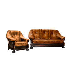 Комплект мягкой мебели Bourgogne оранжевый - фото