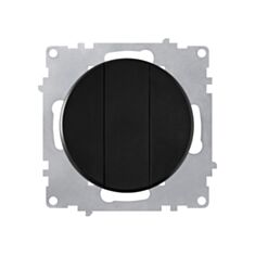 Выключатель трехклавишный OneKeyElectro черный - фото