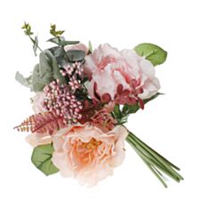 Декоративний букет троянд BonaDi DY7-339 35 см персиковий - фото