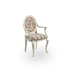 Кресло обеденное деревянное Элегант белое - фото