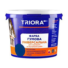 Фарба гумова універсальна TRIORA 184 RAL 5005 синя 1,2 кг - фото