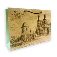 Пакет подарочный Гулливер Тернополь 290753 крафтовый 24 см - фото