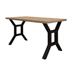 Стол обеденный Металл-Дизайн Хенк 115*75 см дуб античный/черный - фото