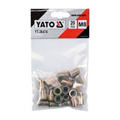 Нітогайка сталева YATO YT-36474 М8 18 мм 20 шт - фото