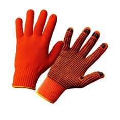 Перчатки Украина ТД WG02 с ПВХ покрытием оранжевые - фото