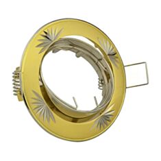 Світильник точковий АСКО-УКРЕМ 104A CF MR16 SG/N нікель/золото - фото