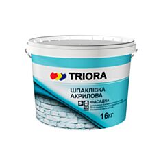 Шпаклівка фасадна вологостійка Triora акрилова 16 кг - фото