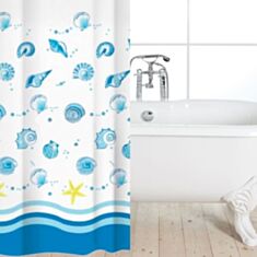 Шторка для ванни Vonaldi Ion 200*180 блакитна - фото