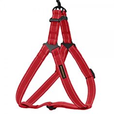 Шлея для собак BronzeDog Сotton Стандарт 71/1533Б/Т М 45-55 см червона - фото