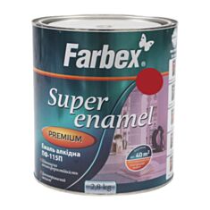 Емаль алкідна Farbex ПФ-115 червона 2,8 кг - фото