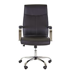 Крісло для керівників Richman Монако Хром чорне - фото