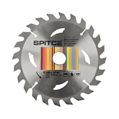 Диск пильный для древесины Spitce 22-930 24T 160*20 мм с адаптером 20/16 - фото