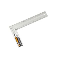 Кутник POLAX 38-017 будівельний алюмінієвий 250 мм - фото