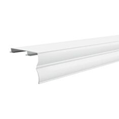 Карниз Алюпро ПАС-4375-1 RAL-9016 53,6*35 мм 200 см белый матовый - фото