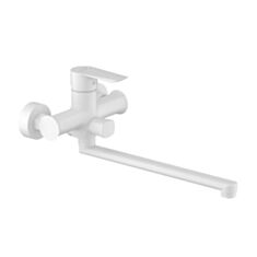 Смеситель для ванны Imprese Vaclav f03206403AB с длинным изливом белый - фото