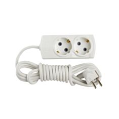 Удлинитель Gunsan Aras 303200 2 гнезда 3 м с заземлением и шторками - фото