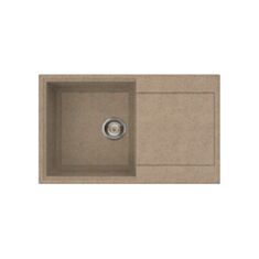 Кухонная мойка София 02 78*50 см бежевая - фото