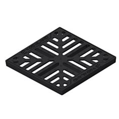 Решетка водоприемная Vodaland Base 3334 РВ-28.28 снежинка чугунная - фото