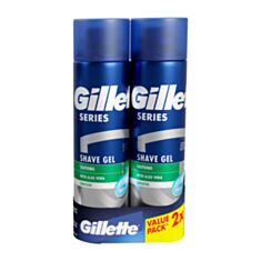 Гель для бритья Gillette Series Sensitive 200 мл 2 шт - фото