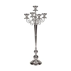 Подсвечник Elisey 2011-021 на 5 свечей 100 см хром - фото